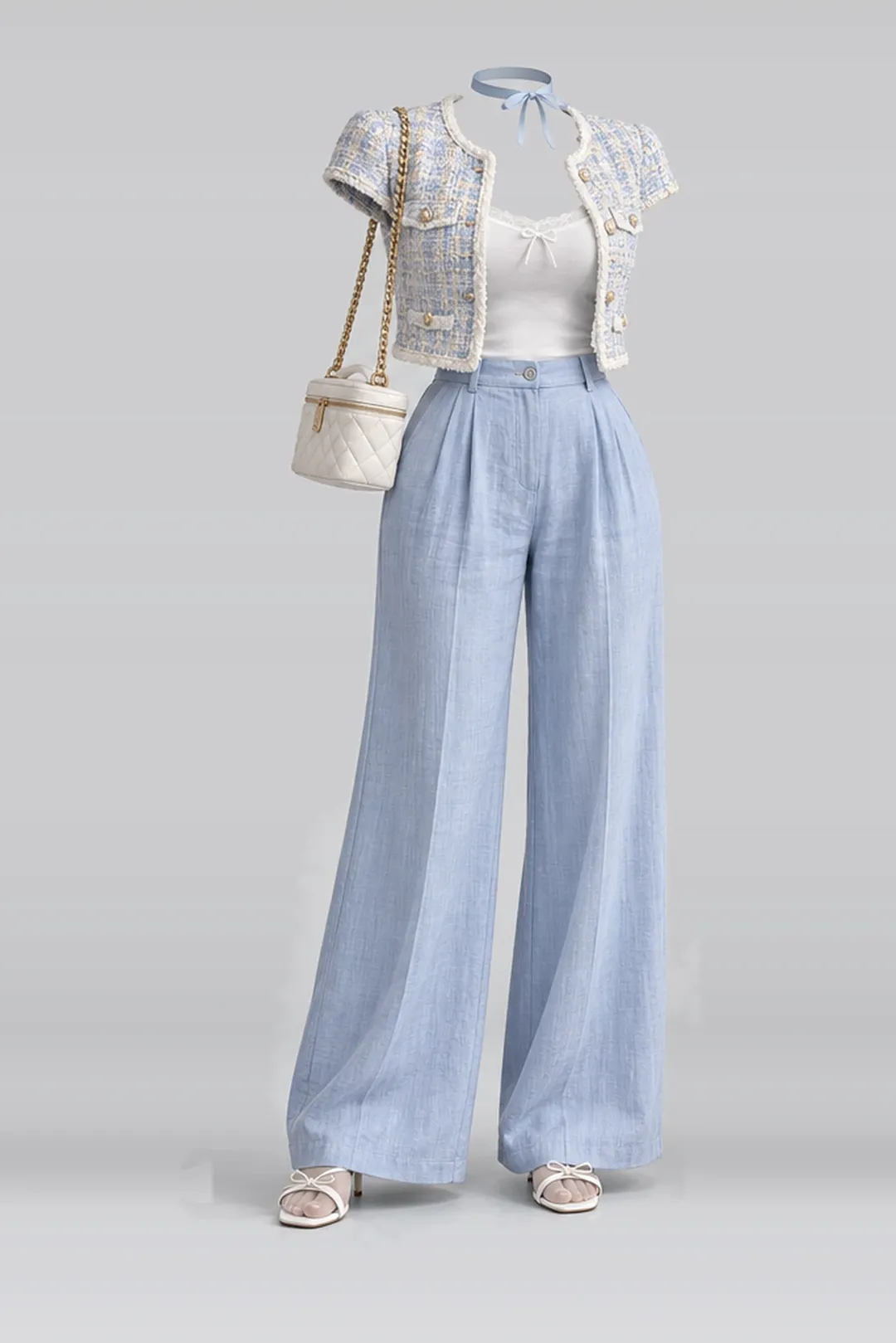 White jacket + camisole