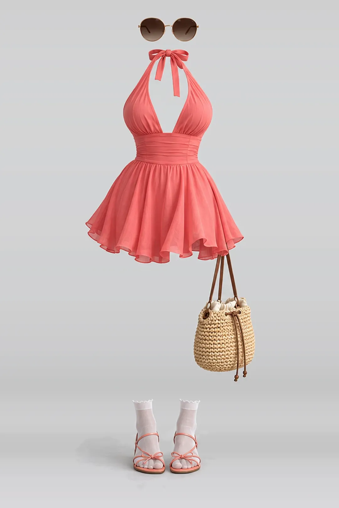 Mini dress + white socks