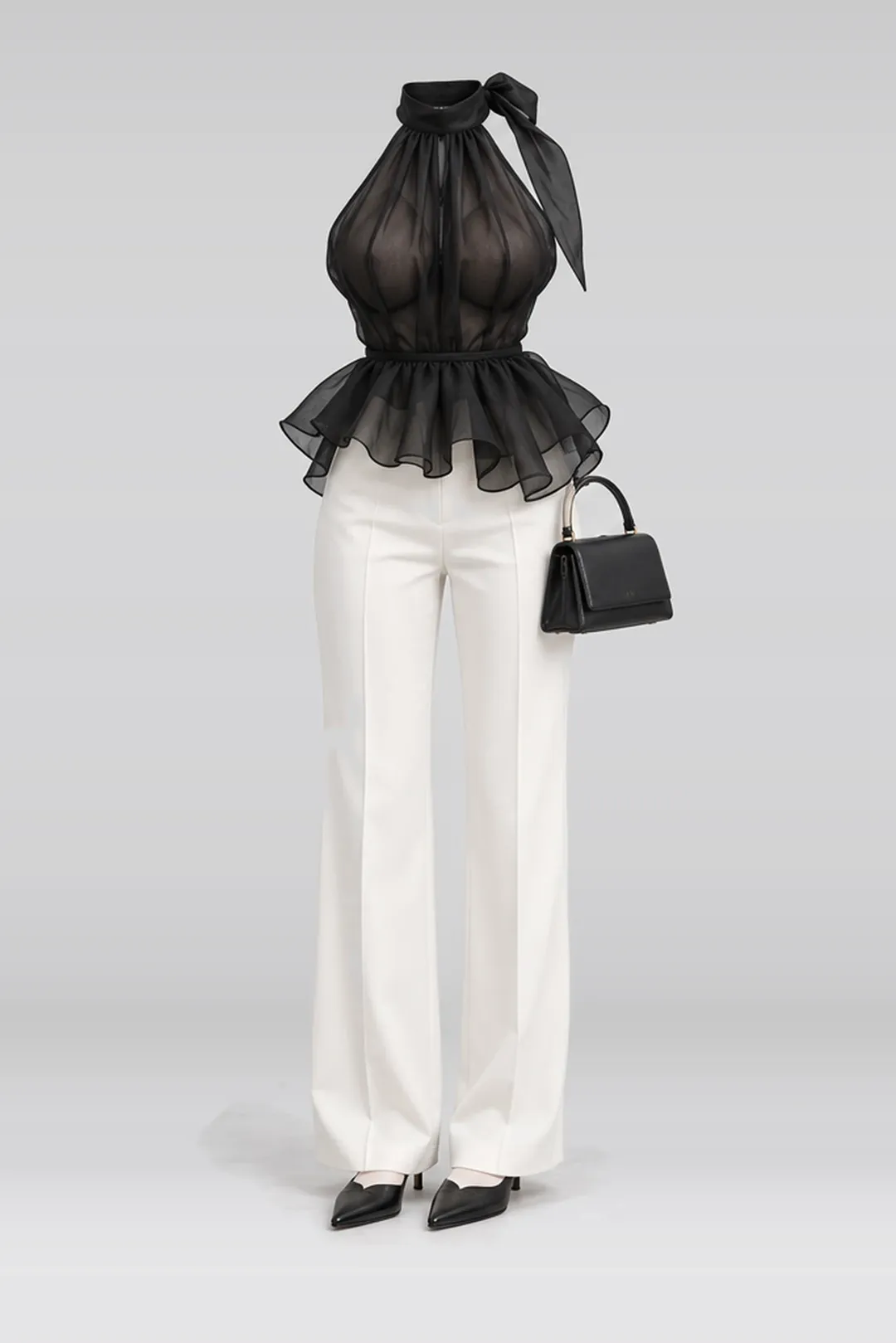 Black white bag