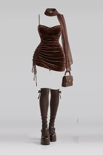 Mini dress + socks