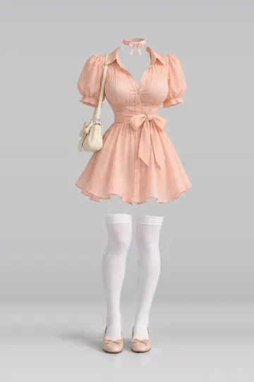 Ribbon shirt + dress