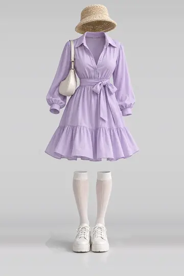 Ribbon shirt + dress