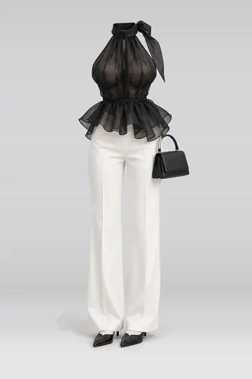 Black white bag