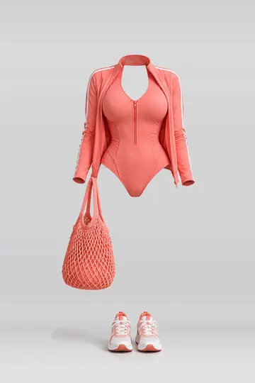 Swimsuit + jacket
