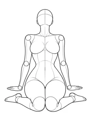 W-sitting, hands propped behind