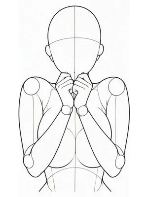 Covering mouth with both hands, sweater-paw style