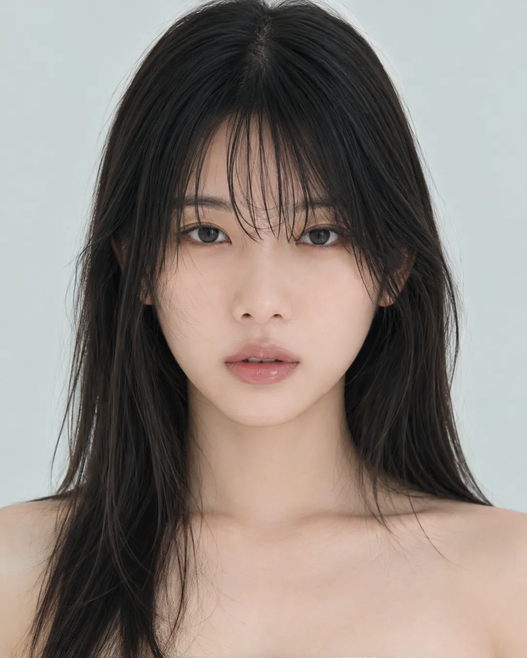 长发 · 正脸
