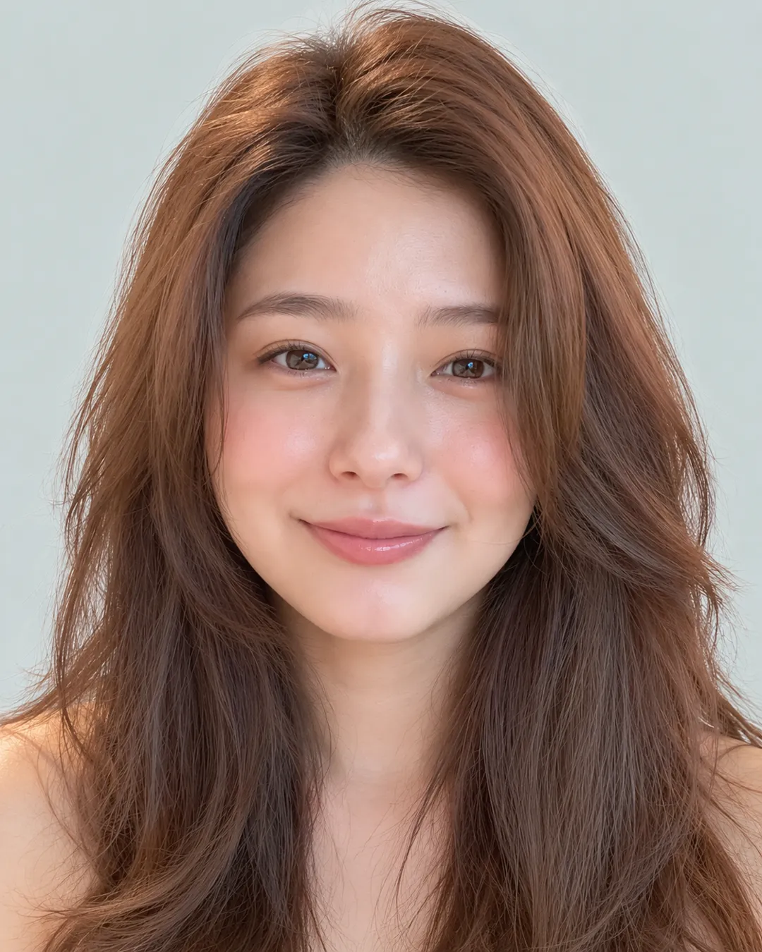 半长狼尾(樱桃红)