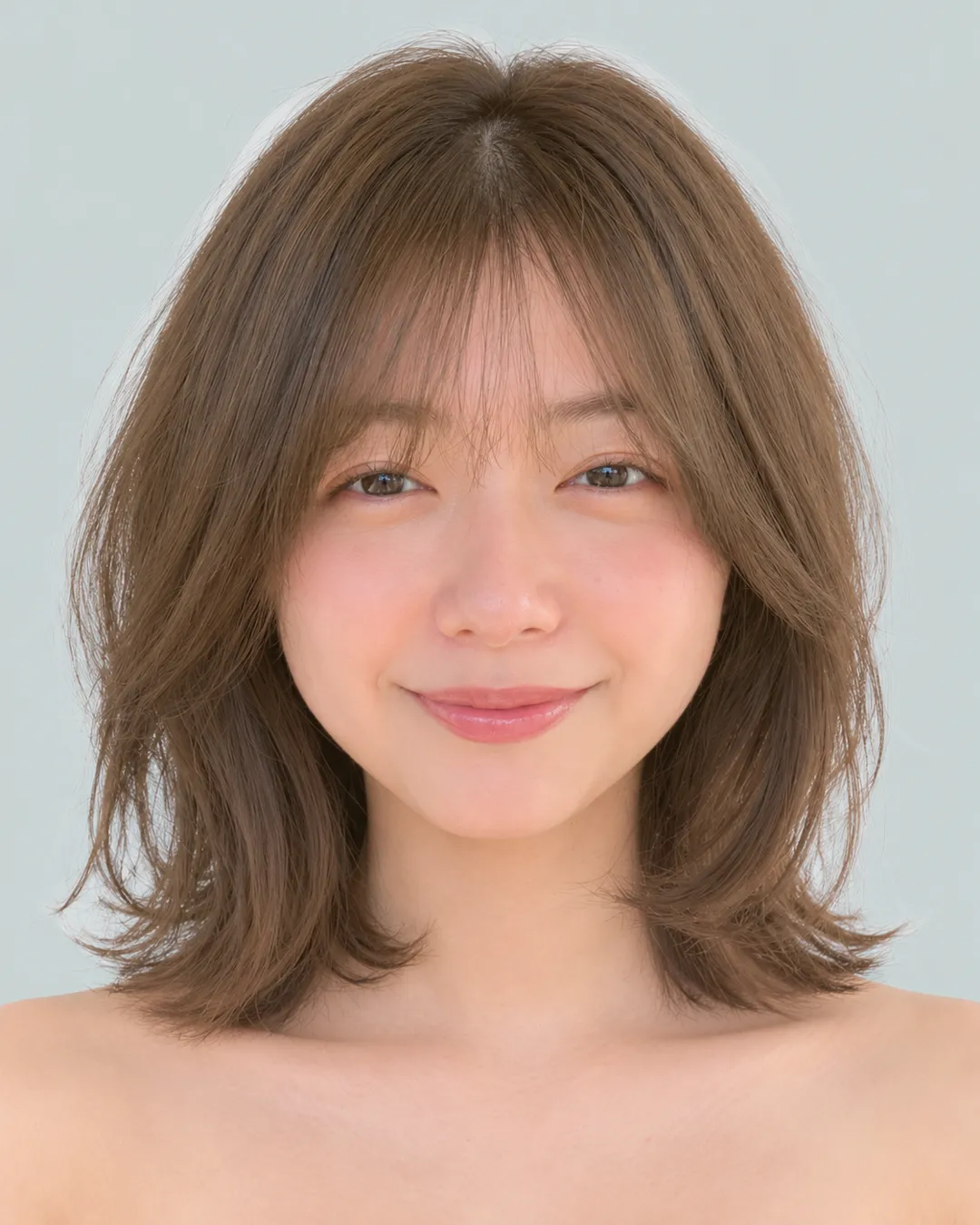收腰短发(后颈留长·空气刘海)