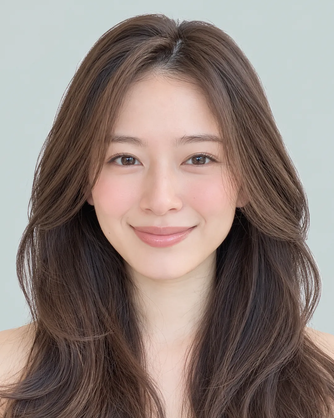 内扣层次加碎发（巧克力棕）
