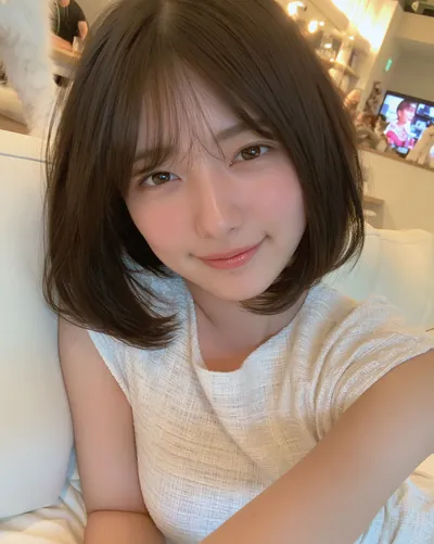 Short hair portrait