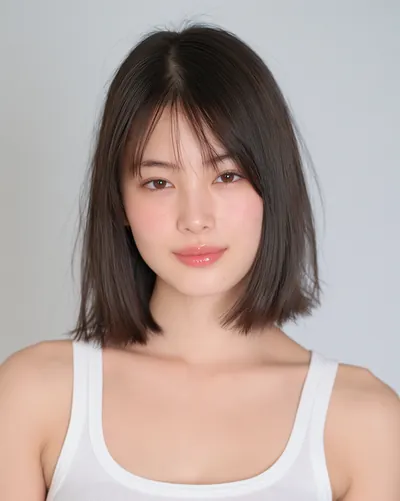 Short hair portrait