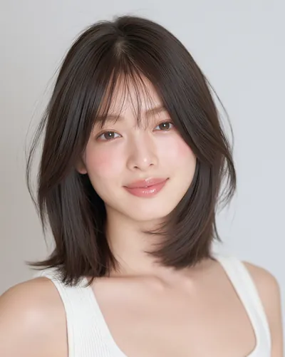 Short hair portrait