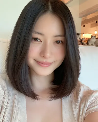 Short hair portrait