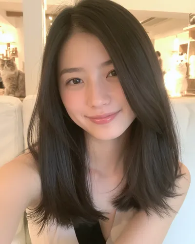 Short hair portrait