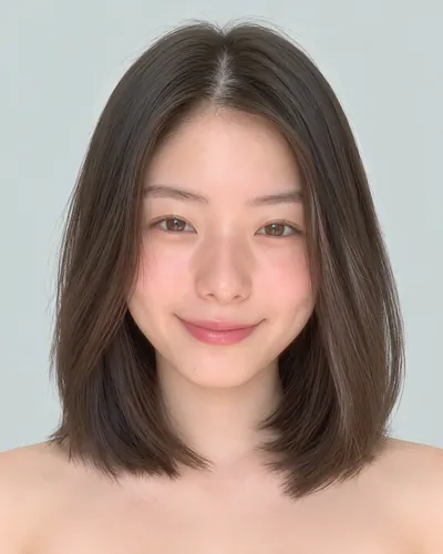 齐剪直发波波头（无刘海）