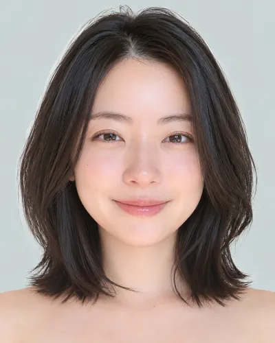 前长后短菱形短波波（黑发）